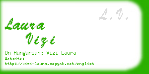 laura vizi business card